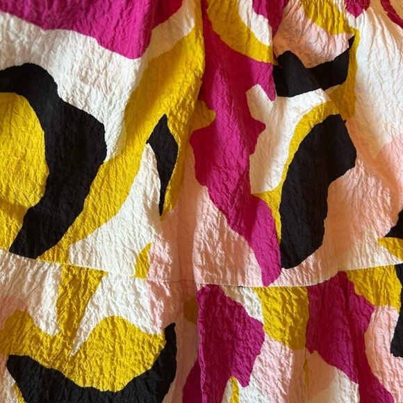 Nine West Color Pop Smocked Waist Midi Skirt – Size Large - Picture 7 of 7